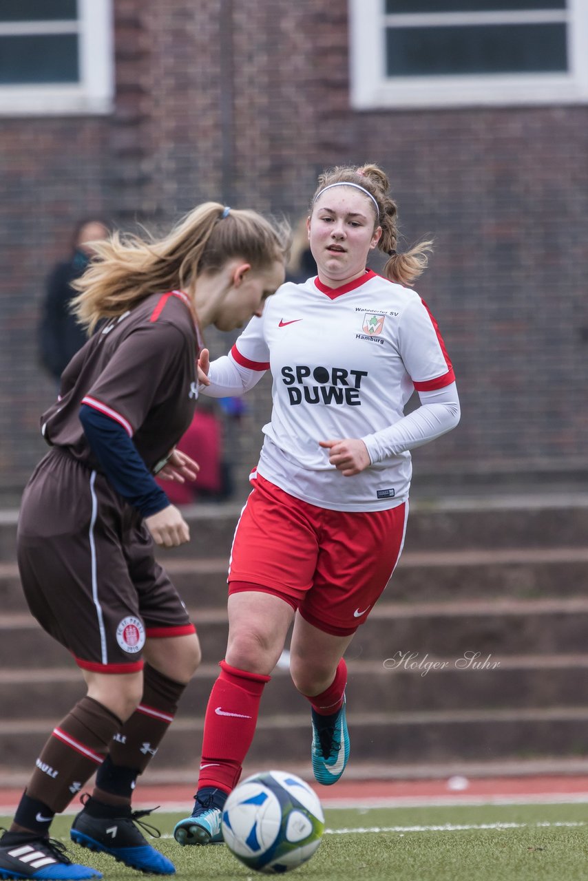 Bild 367 - B-Juniorinnen Walddoerfer - St.Pauli : Ergebnis: 4:1